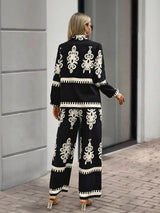 Women's Black Casual Co-ords Set