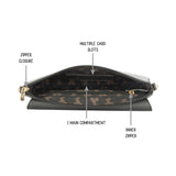 Women's Laevis Black Small Clutch Bag