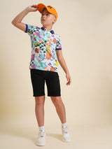 Boys Black Casual Regular Fit Shorts