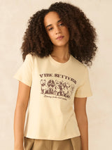Women's Beige Casual Crew Neck Tshirt