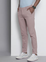 Men's Slim Fit Solid Mid Rise Chinos