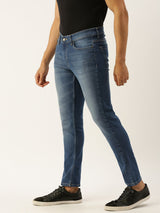 Men's Slim Fit Solid Low Rise Stretchable Jeans