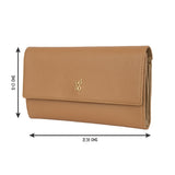 Women's Insta Beige 3 Fold Wallet