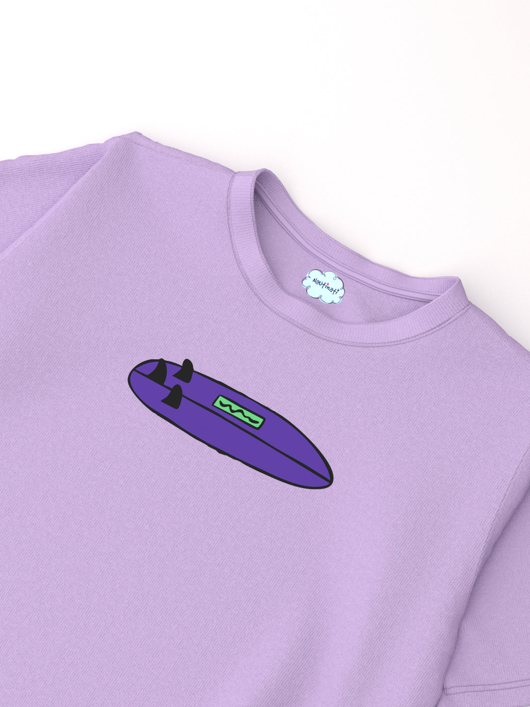 Boys Lavendar Puff-Printed Tshirt