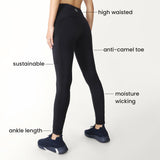 Women's Black Sports Evergreen Legging