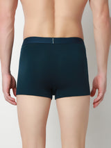 Men's Teal Green Mid-Rise Solid Trunk