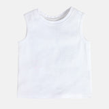 Girls Pink Casual Regular Fit Printed Sleeveless Dress