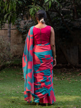 Women's Multicolor Pure Cotton Saree