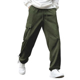 Men's Green Cotton Tapered Knit Solid Jogger