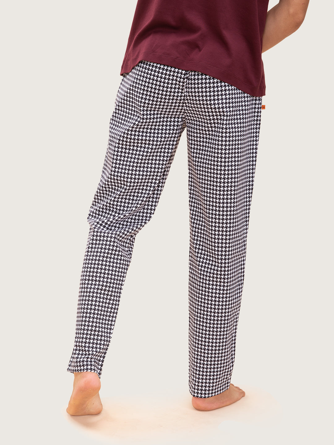 Men's Black Daily Checked Cotton Pyjama