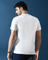 Men's White Casual Half Sleeves Tshirt - Pack of 2