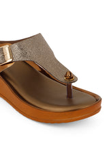 Women's Brown Casual Buckle Sandals