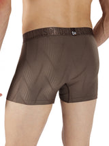 Men's Brown Casual lightweight jacquard textured Trunks