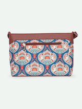 Women's Blue Vegan Leather Finish Sling Bag - 3.69L