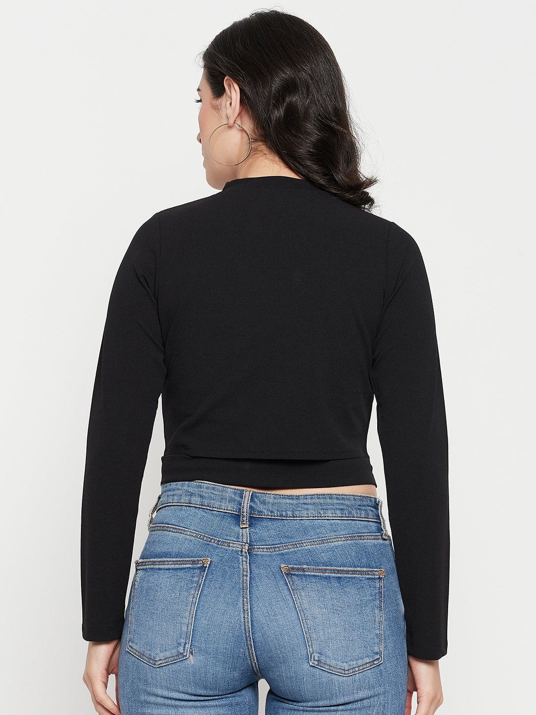 Women's Black Casual Full Sleeve Disney Top