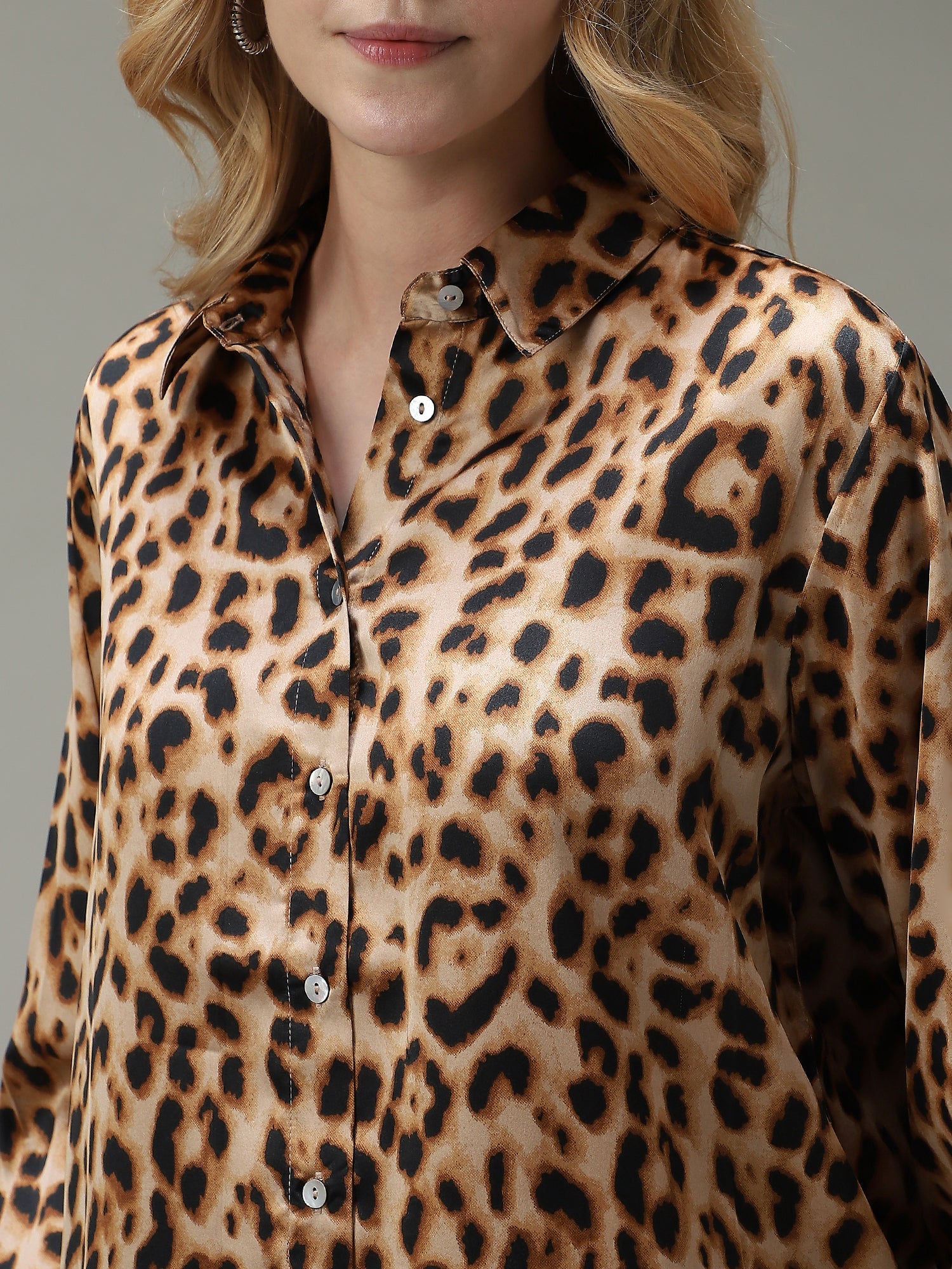 Women's Multicolor Party Regular Fit Printed Shirt