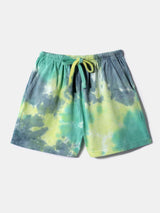 Boys Multicolor Cotton Tie and Dye Tshirt and Short Set