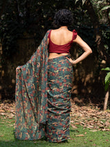 Women's Multicolor Pure Cotton Saree