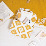 Women's Yellow Stardust Sparkle Go Social Sling Bag