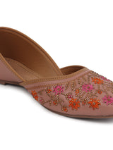 Women's Peach Casual Slip-On Flats