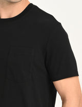 Mens Black Casual Regular Fit Solid Half Sleeves Tshirt