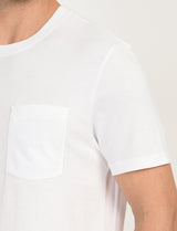 Mens White Casual Regular Fit Solid Half Sleeves Tshirt