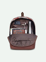 Women's Multicolor Vegan Leather Finish Casual Backpack - 12.5L