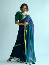 Women's Multicolor Cotton Blend Saree