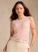 Women's Rose Gold Studded Tank