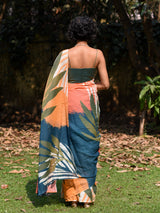 Women's Multicolor Pure Cotton Saree