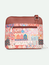 Women's Multicolor Vegan Leather Finish Sling Bag - 4.1L