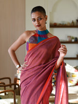 Women's Multicolor Cotton Blend Saree
