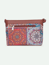 Women's Multicolor Vegan Leather Finish Sling Bag - 3.69L