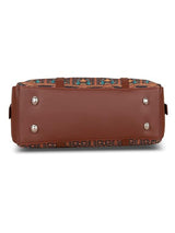 Women's Multicolor Vegan Leather Finish Shoulder Bag - 13.8L