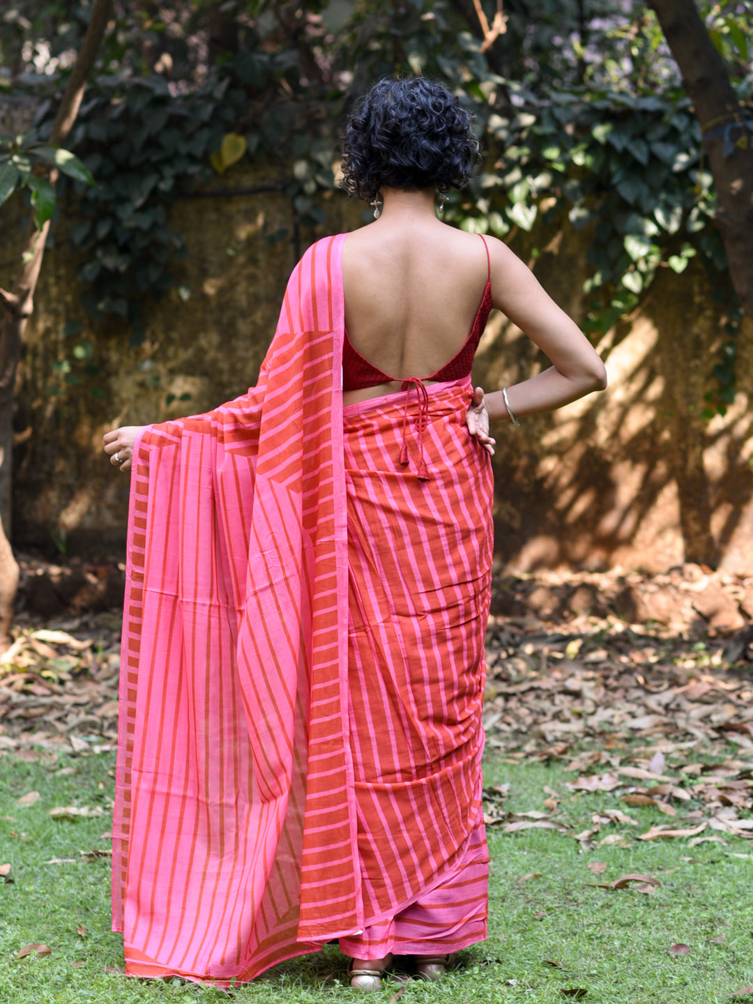Women's Multicolor Pure Cotton Saree