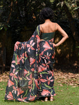 Women's Multicolor Pure Cotton Saree