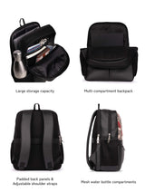 Women's Multicolor Vegan Leather Finish Casual Backpack - 17.5L