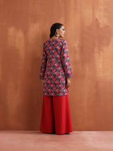 Women's Pink Festive Printed Kurta Set