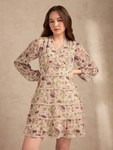Women's Multicolor Casual Fit & Flared Dress