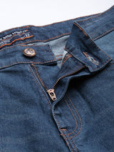 Men's Slim Fit Solid Mid Rise Stretchable Jeans