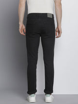 Men's Slim Straight Fit Solid Mid Rise Stretchable Jeans