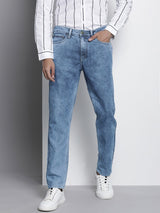 Men's Dad Fit Solid Mid Rise Jeans