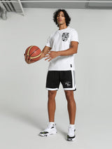Mens White Sports Regular Half Sleeves Tshirt