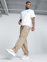 Mens White Casual Regular Half Sleeves Tshirt