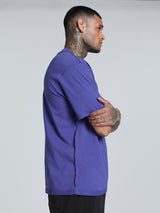 Mens Blue Sports Regular Half Sleeves Tshirt