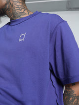 Mens Blue Sports Regular Half Sleeves Tshirt