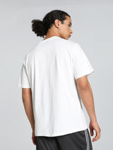 Mens White Sports Regular Half Sleeves Tshirt