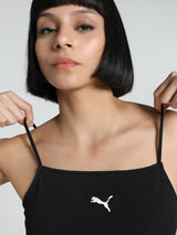 Womens Black Casual Solid Sleeveless Top
