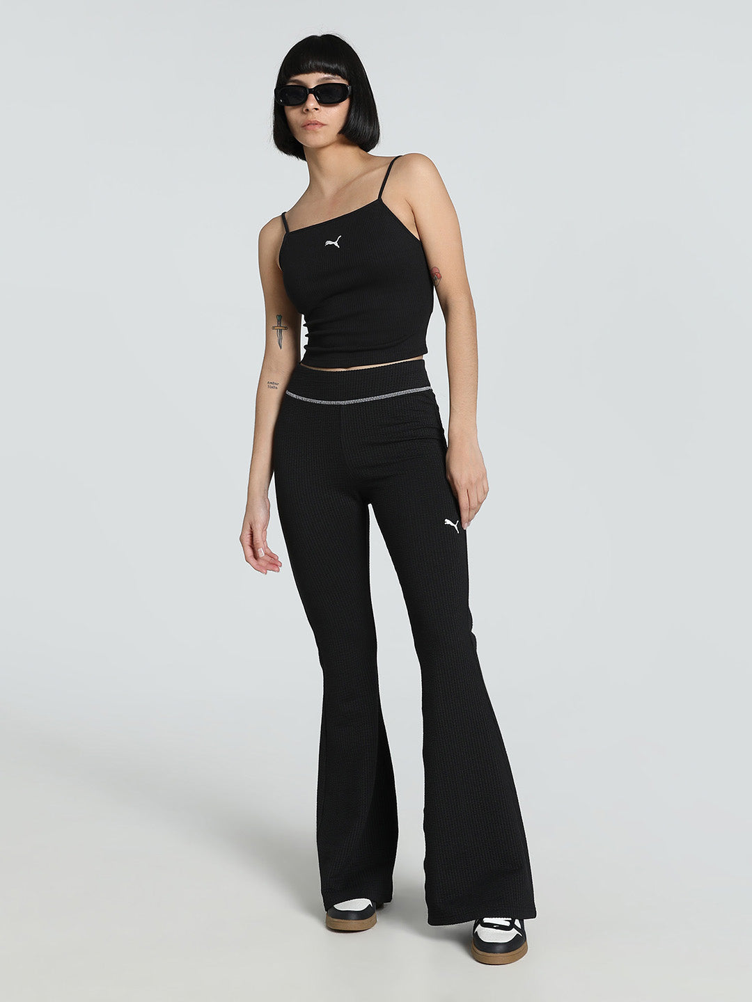 Womens Black Casual Solid Sleeveless Top