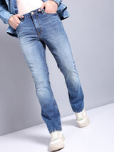 Men's Bootcut Solid Mid Rise Stretchable Jeans